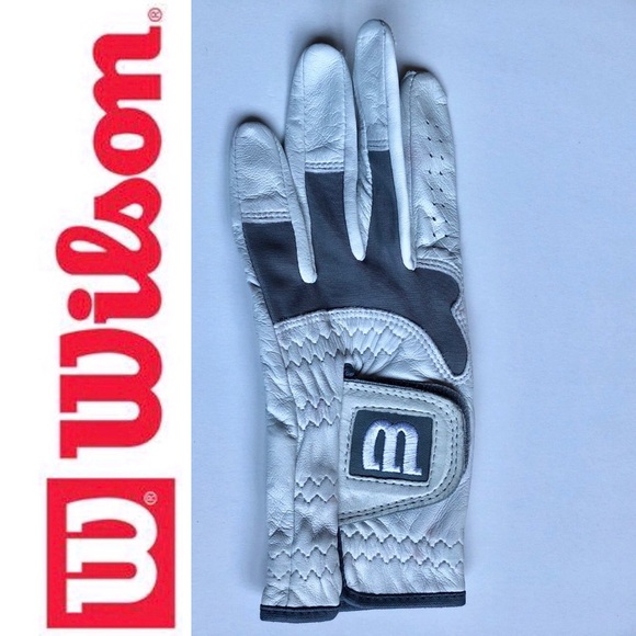 NEW WILSON Left Hand Golf Glove Cabretta Leather White Small Women’s NWOT - Picture 1 of 12